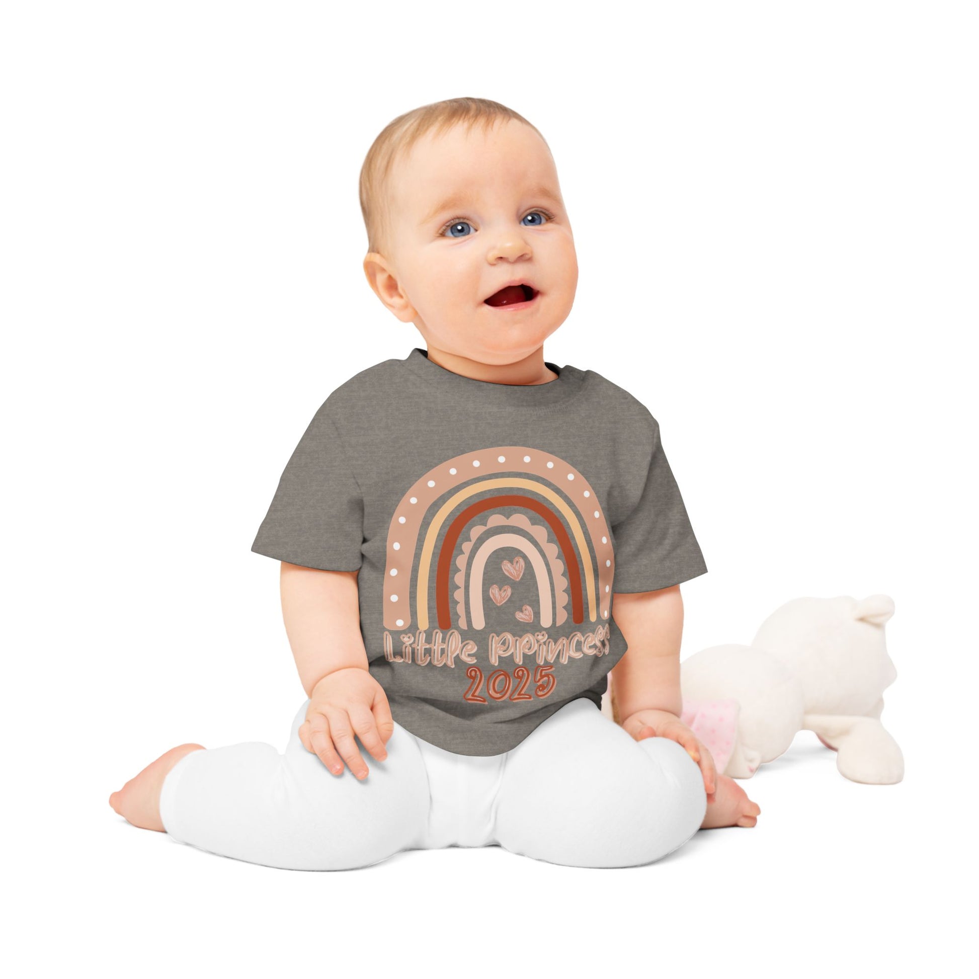 Bio Baby T-Shirt mit Regenbogen  100 % Organic Cotton | Weich, hautfreundlich und nachhaltig