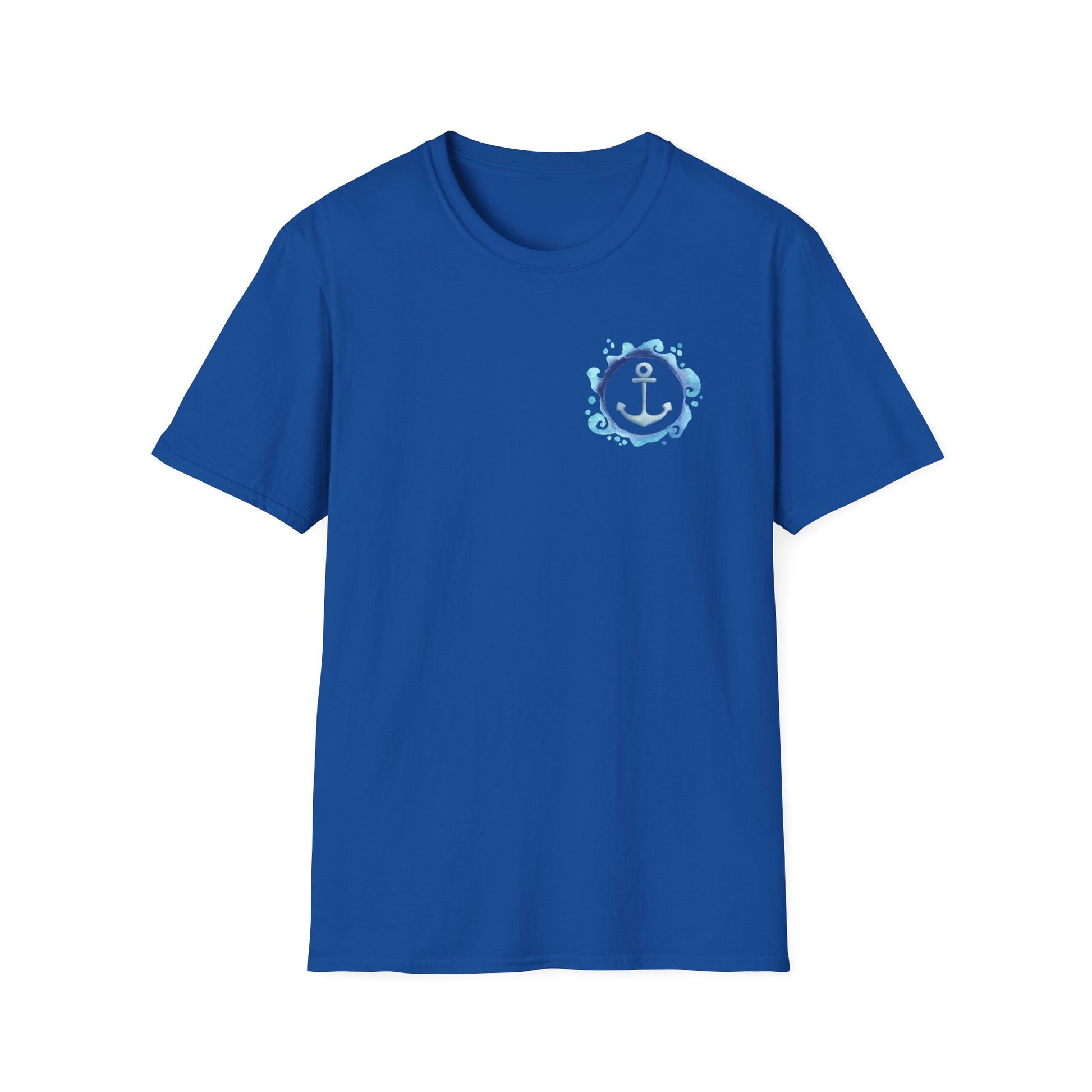 Unisex T-Shirt mit Anker-Design | Maritim | Softstyle Baumwolle | Sommer-Shirt | Geschenk für Strandliebhaber u. Urlaub