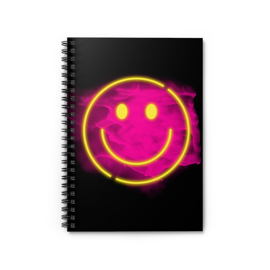 Spiral-Notizbuch mit Smiley | Gute-Laune Notizheft 6x8" | Geschenk für Schüler, Kreative und Alltag | Liniert Positiv & bunt
