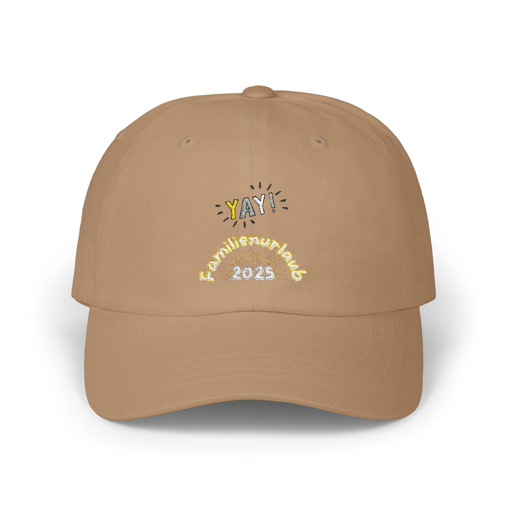 Familienurlaub 2025 Cap  YAY! Familienurlaub 2025 Mütze für Erwachsene | Urlaubs-Outfit | Geschenkidee Familie