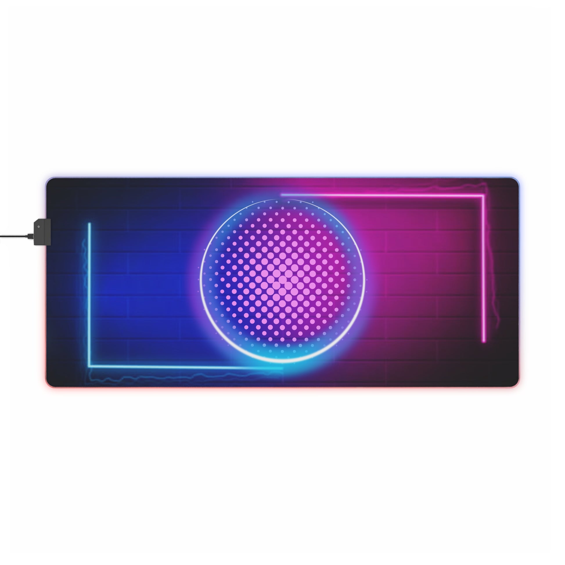 LED Gaming Mauspad mit RGB-Beleuchtung | Rutschfestes Mousepad mit USB | Geschenk für Gamer | Schreibtisch Zubehör